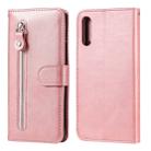 For Sony Xperia L4 Fashion Calf Texture Zipper Horizontal Flip Leather Case with Holder & Card Slots & Wallet Function(Rose Gold) - 1