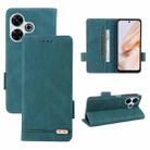 For Xiaomi Redmi 13 4G Global Magnetic Clasp Leather Phone Case(Green) - 1