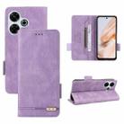 For Xiaomi Redmi 13 4G Global Magnetic Clasp Leather Phone Case(Purple) - 1