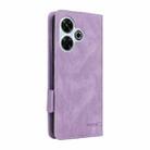 For Xiaomi Redmi 13 4G Global Magnetic Clasp Leather Phone Case(Purple) - 3