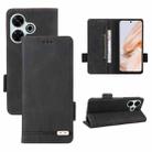 For Xiaomi Redmi 13 4G Global Magnetic Clasp Leather Phone Case(Black) - 1