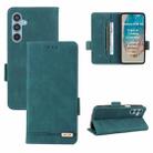 For Samsung Galaxy M35 Magnetic Clasp Leather Phone Case(Green) - 1