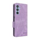 For Samsung Galaxy M35 Magnetic Clasp Leather Phone Case(Purple) - 3