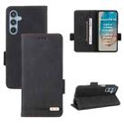 For Samsung Galaxy M35 Magnetic Clasp Leather Phone Case(Black) - 1