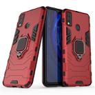 For Huawei Y8s Shockproof PC + TPU Protective Case with Magnetic Ring Holder(Red) - 1