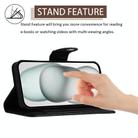 For Samsung Galaxy S25 Edge 5G Rhombic Texture Flip Leather Phone Case with Lanyard(Black) - 3