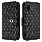 For Samsung Galaxy Xcover6 Pro Rhombic Texture Flip Leather Phone Case with Lanyard(Black) - 2