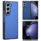 For Samsung Galaxy Z Fold6 PU Leather PC Phone Case(Blue) - 1