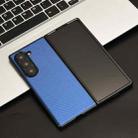 For Samsung Galaxy Z Fold6 PU Leather PC Phone Case(Blue) - 2