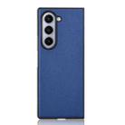 For Samsung Galaxy Z Fold6 PU Leather PC Phone Case(Blue) - 3