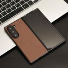 For Samsung Galaxy Z Fold6 PU Leather PC Phone Case(Brown) - 2