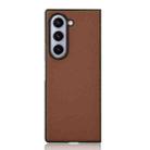 For Samsung Galaxy Z Fold6 PU Leather PC Phone Case(Brown) - 3