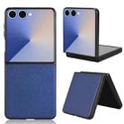 For Samsung Galaxy Z Flip7 5G PU Leather PC Phone Case(Blue) - 1