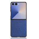For Samsung Galaxy Z Flip7 5G PU Leather PC Phone Case(Blue) - 3