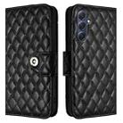 For Samsung Galaxy M54 / F54 5G Rhombic Texture Flip Leather Phone Case with Lanyard(Black) - 2