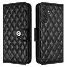 For Samsung Galaxy M55 / C55 5G Rhombic Texture Flip Leather Phone Case with Lanyard(Black) - 2