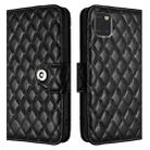 For Samsung Galaxy A81 / M60s Rhombic Texture Flip Leather Phone Case with Lanyard(Black) - 2