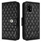 For Samsung Galaxy A91 / M80s Rhombic Texture Flip Leather Phone Case with Lanyard(Black) - 2