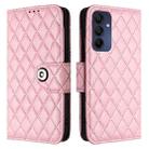 For Samsung Galaxy A16 5G Rhombic Texture Flip Leather Phone Case with Lanyard(Pink) - 2