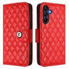 For Samsung Galaxy A17 5G Rhombic Texture Flip Leather Phone Case with Lanyard(Red) - 2