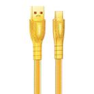 REMAX RC-C167 Prime 1.2m 66W USB to Type-C Braided Fast Charging Cable(Gold) - 1