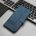 For Redmi Note 14 Pro+ 5G Cubic Skin Feel Flip Leather Phone Case(Blue) - 2