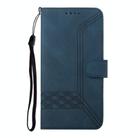 For Redmi Note 14 Pro+ 5G Cubic Skin Feel Flip Leather Phone Case(Blue) - 3