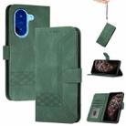 For Redmi A5 4G Cubic Skin Feel Flip Leather Phone Case(Green) - 1