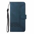 For Samsung Galaxy M62 / F62 Cubic Skin Feel Flip Leather Phone Case(Blue) - 3
