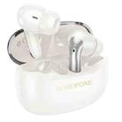 Borofone FQ1 Plus TWS Shine ANC+ENC Noise Reduction Wireless BT Headset Earbuds(White) - 1