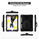 For iPad 10.2 2021 / 2020 / 2019 Shockproof Colorful Silicone + PC Protective Case with Holder & Shoulder Strap & Hand Strap & Pen Slot(Black) - 4