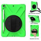 For iPad 10.2 2021 / 2020 / 2019 Shockproof Colorful Silicone + PC Protective Case with Holder & Shoulder Strap & Hand Strap & Pen Slot(Green) - 7