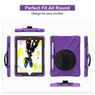 For iPad 10.2 2021 / 2020 / 2019 Shockproof Colorful Silicone + PC Protective Case with Holder & Shoulder Strap & Hand Strap & Pen Slot(Purple) - 4