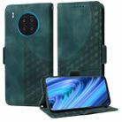 For Honor 50 Lite Embossed Rhombus Starry Leather Phone Case(Green) - 1
