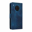 For Honor 50 Lite Embossed Rhombus Starry Leather Phone Case(Blue) - 3