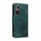 For Honor 50 5G Embossed Rhombus Starry Leather Phone Case(Green) - 3