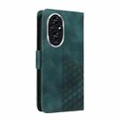 For Honor 200 Embossed Rhombus Starry Leather Phone Case(Green) - 3