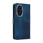 For Honor 200 Embossed Rhombus Starry Leather Phone Case(Blue) - 3