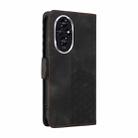 For Honor 200 Embossed Rhombus Starry Leather Phone Case(Black) - 3