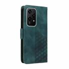 For Honor 200 Lite 5G Global Embossed Rhombus Starry Leather Phone Case(Green) - 3