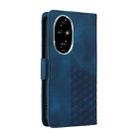 For Honor 200 Pro Embossed Rhombus Starry Leather Phone Case(Blue) - 3