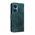 For Honor X7 4G / Play 30 Plus Embossed Rhombus Starry Leather Phone Case(Green) - 3