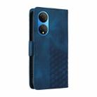 For Honor X7 4G / Play 30 Plus Embossed Rhombus Starry Leather Phone Case(Blue) - 3
