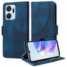 For Honor X7a 4G / Play7T Embossed Rhombus Starry Leather Phone Case(Blue) - 1