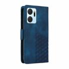 For Honor X7a 4G / Play7T Embossed Rhombus Starry Leather Phone Case(Blue) - 3