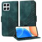 For Honor X8 4G / X30i Embossed Rhombus Starry Leather Phone Case(Green) - 1