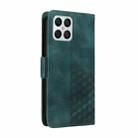 For Honor X8 4G / X30i Embossed Rhombus Starry Leather Phone Case(Green) - 3