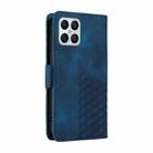 For Honor X8 4G / X30i Embossed Rhombus Starry Leather Phone Case(Blue) - 3