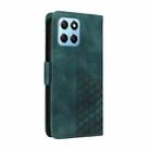 For Honor X8 5G / X8a 5G Embossed Rhombus Starry Leather Phone Case(Green) - 3