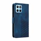 For Honor X8 5G / X8a 5G Embossed Rhombus Starry Leather Phone Case(Blue) - 3